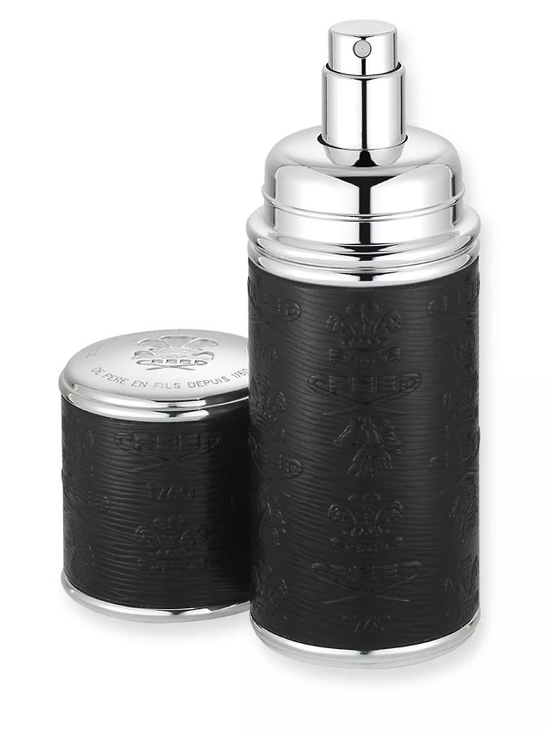 Creed Refillable Leather & Silvertone Atomizer/Black