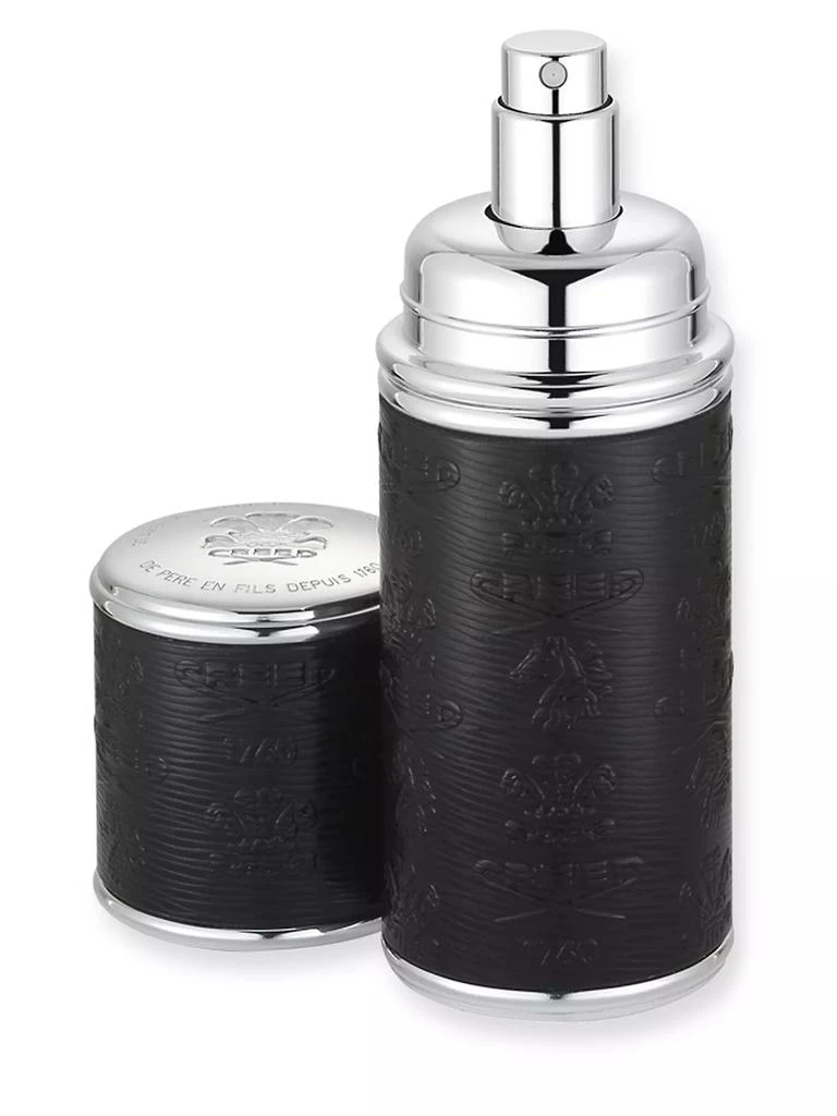 Creed Refillable Leather & Silvertone Atomizer/Black 1