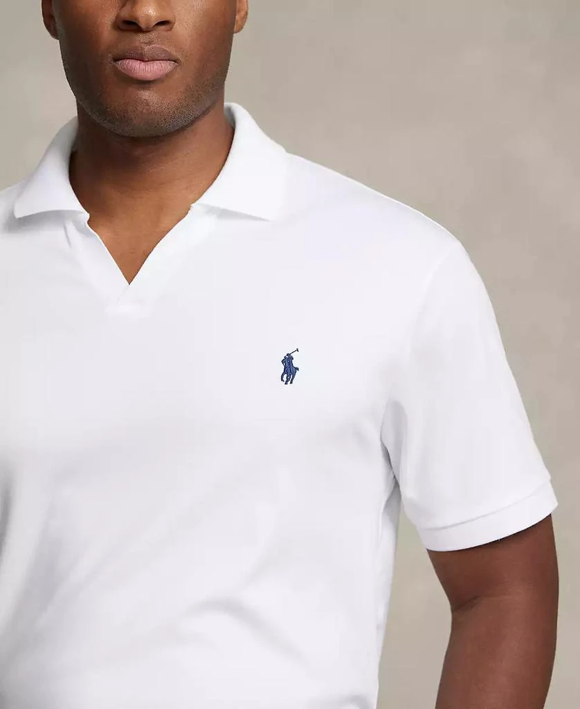 Ralph Lauren Men's Big & Tall Cotton Interlock Johnny-Collar Polo Shirt 3