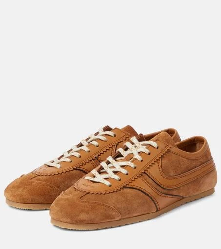 Dries Van Noten Leather and suede sneakers 5