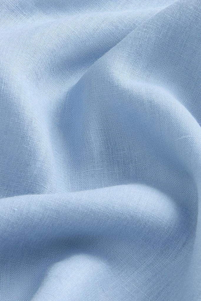 Woolrich Garment-Dyed Pure Linen Shirt - Women - Blue 8