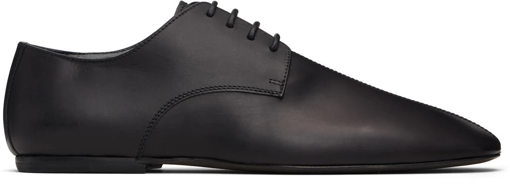 Dries Van Noten Black Leather Derbys 1
