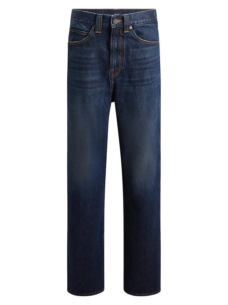Khaite Bonnie Low-Rise Relaxed Wide-Leg Jeans 1