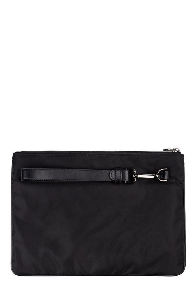 Kiton Kiton Logo Embroidered Stitched Clutch Bag 2