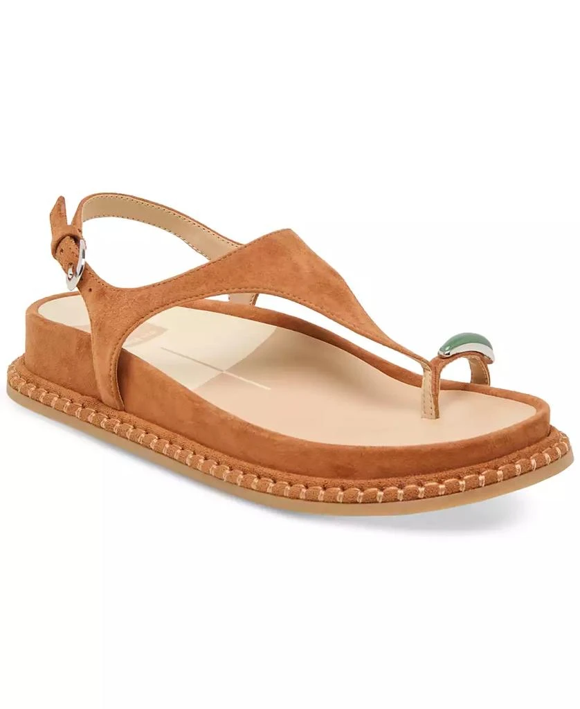Dolce Vita Women's Stefan Toe Ring Thong Jewelry Footbed Flat Sandals 1