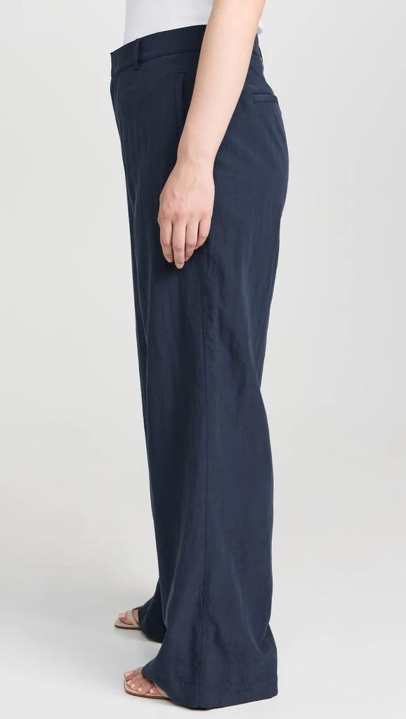 Vince Mid Rise Textured Wide Leg Trousers 10