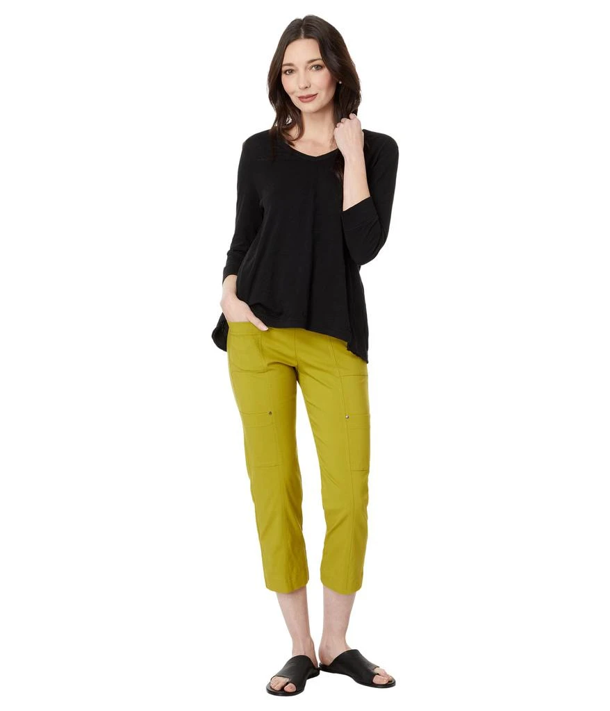 Elliott Lauren Control Stretch Pull-On Cropped Cargo Pants 4