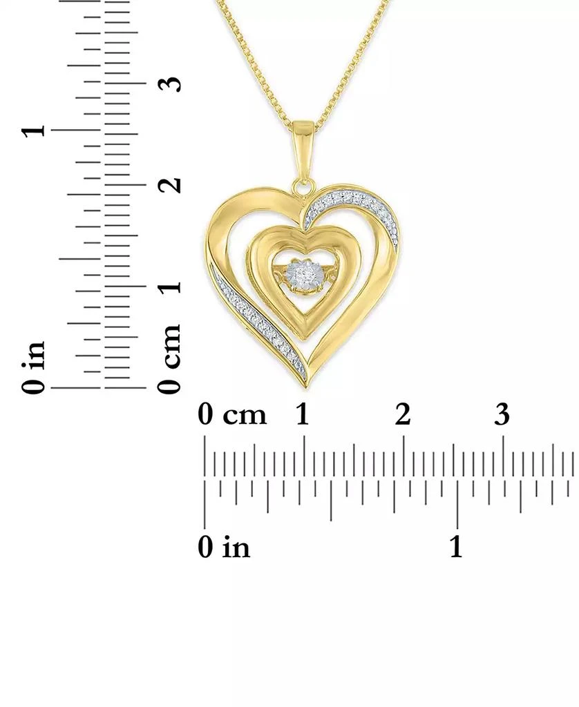 Macy
s Heart Diamond Pendant Necklace (1/10 ct. t.w.) in 14k Yellow Gold Over Sterling Silver 3