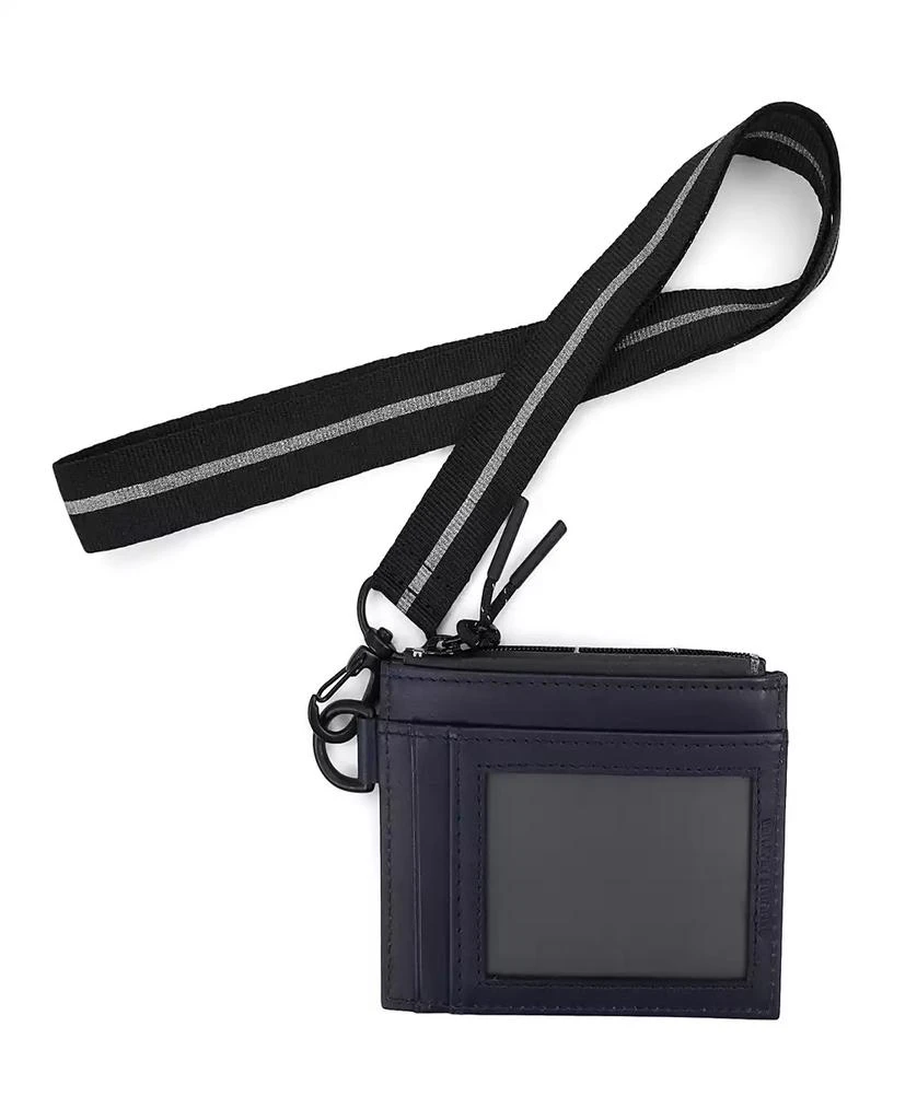 Kenneth Cole Men's Getaway Card Case Wallet with Removable Lanyard 3