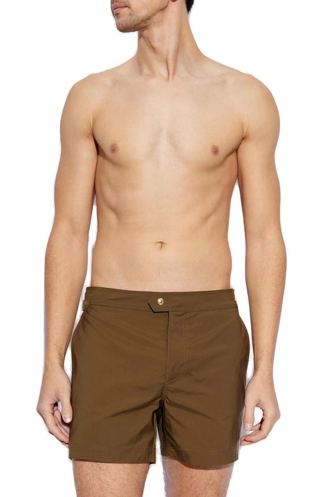 Tom Ford Tom Ford Mid-Rise Side Buckled Swim Shorts 2