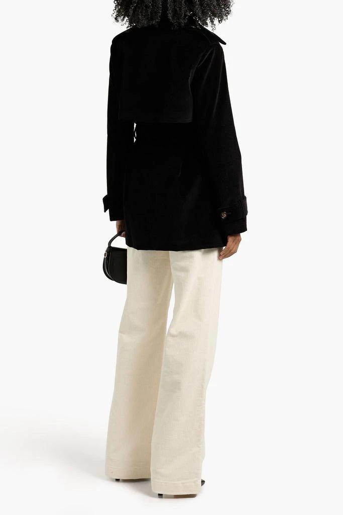 VERONICA DE PIANTE Charlotte cotton-corduroy trench coat 3