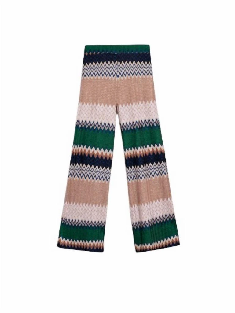 VILAGALLO Vilagallo - SPIKES PRINT LUREX TROUSER 4