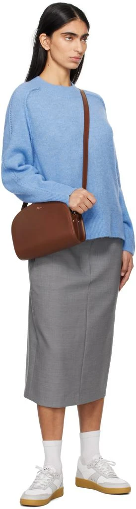 A.P.C. Brown Demi-Lune Bag 4