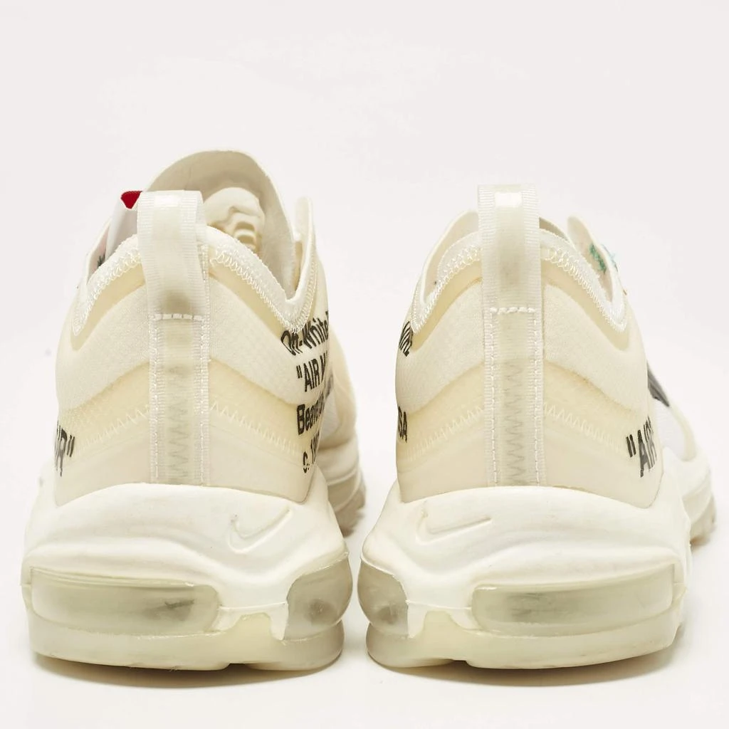 Off-White Off White x Nike White Mesh and Rubber Air Max 97 Sneakers Size 45 5