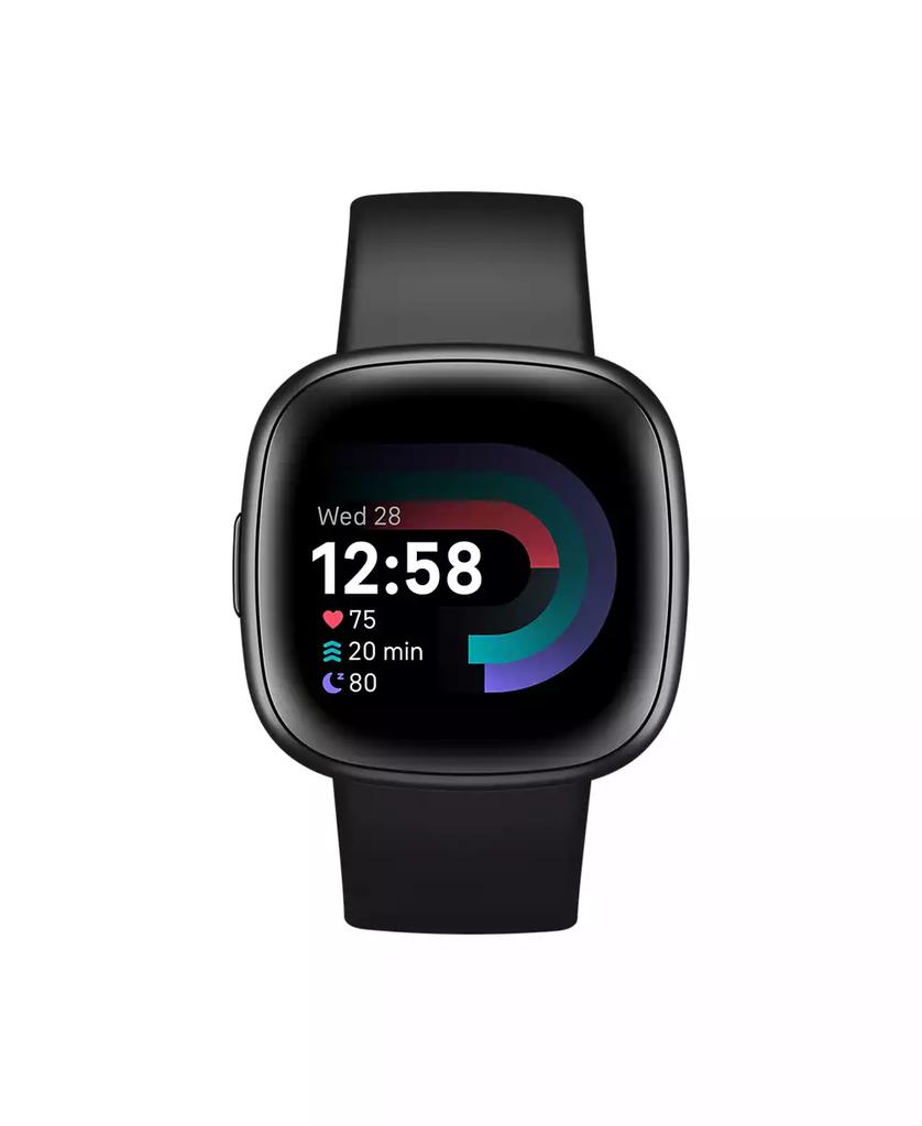 Fitbit Versa 4 Black Graphite Premium Smartwatch, 39mm