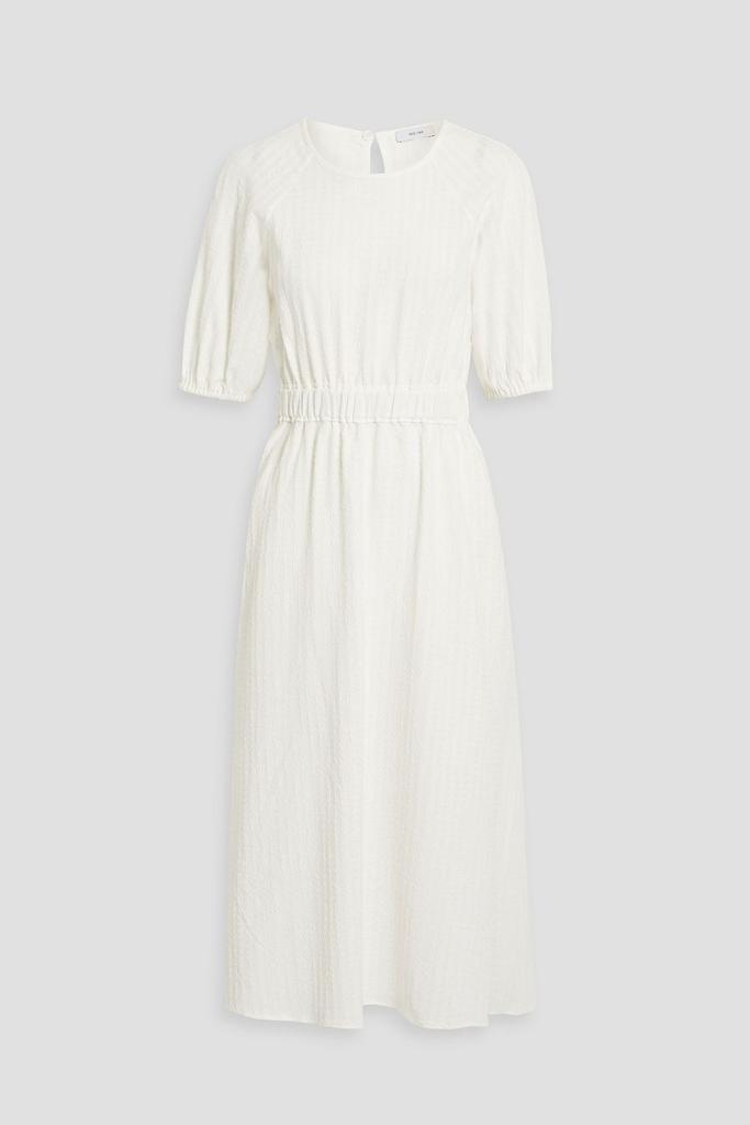 IRIS & INK Corinne cotton-blend jacquard midi dress