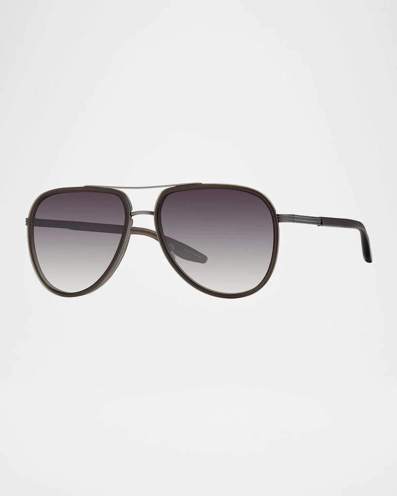 Barton Perreira Men's Cani Acetate and Titanium Aviator Sunglasses 1