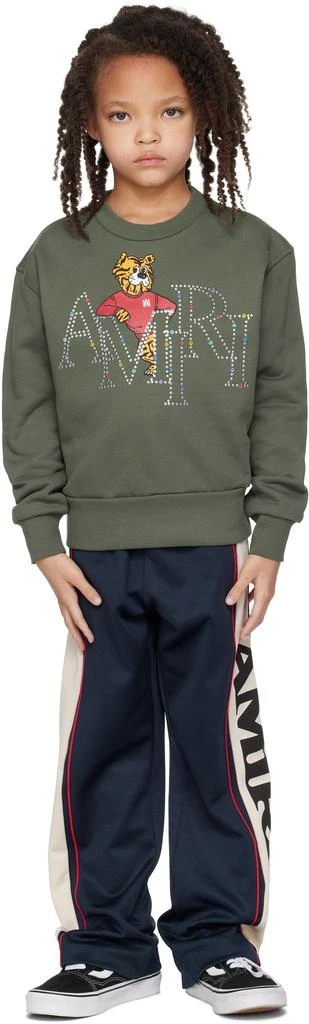AMIRI Kids Khaki 
AMIRI
 Staggered Tiger Crew Sweatshirt 4