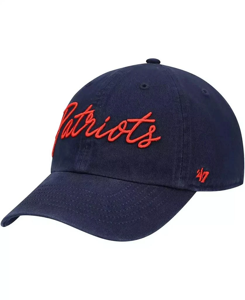 47 Brand Women's Navy New England Patriots Vocal Clean Up Adjustable Hat 1