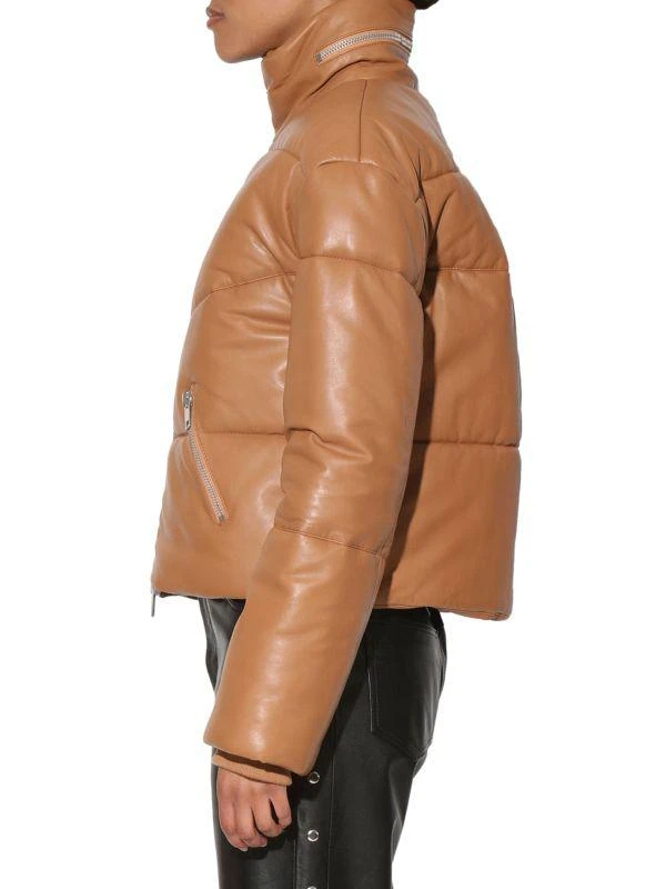 Walter Baker Edwina Leather Boxy Fit Puffer Jacket 3