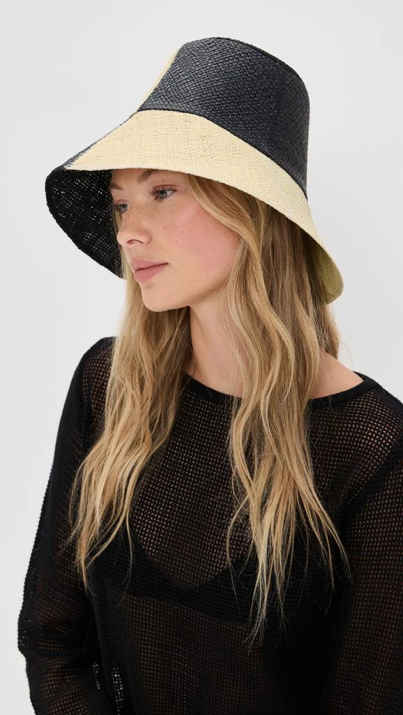 JOHANNA ORTIZ Antique Ecru/Iconic Black Heaven and Earth Hat 2
