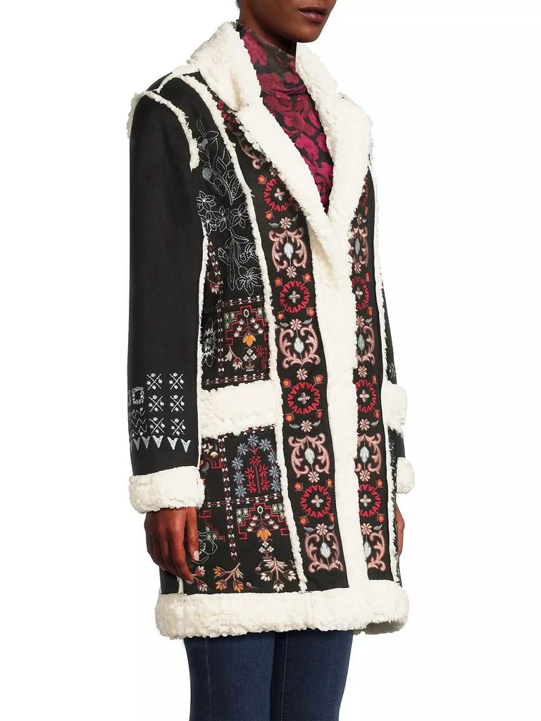 Johnny Was Lori Faux Suede Sherpa Jacket 4