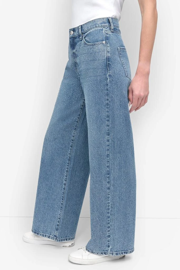 DKNY HIGH Rise Length WIDE LEG WITH RHINESTONE EMBELLISHMENT 3