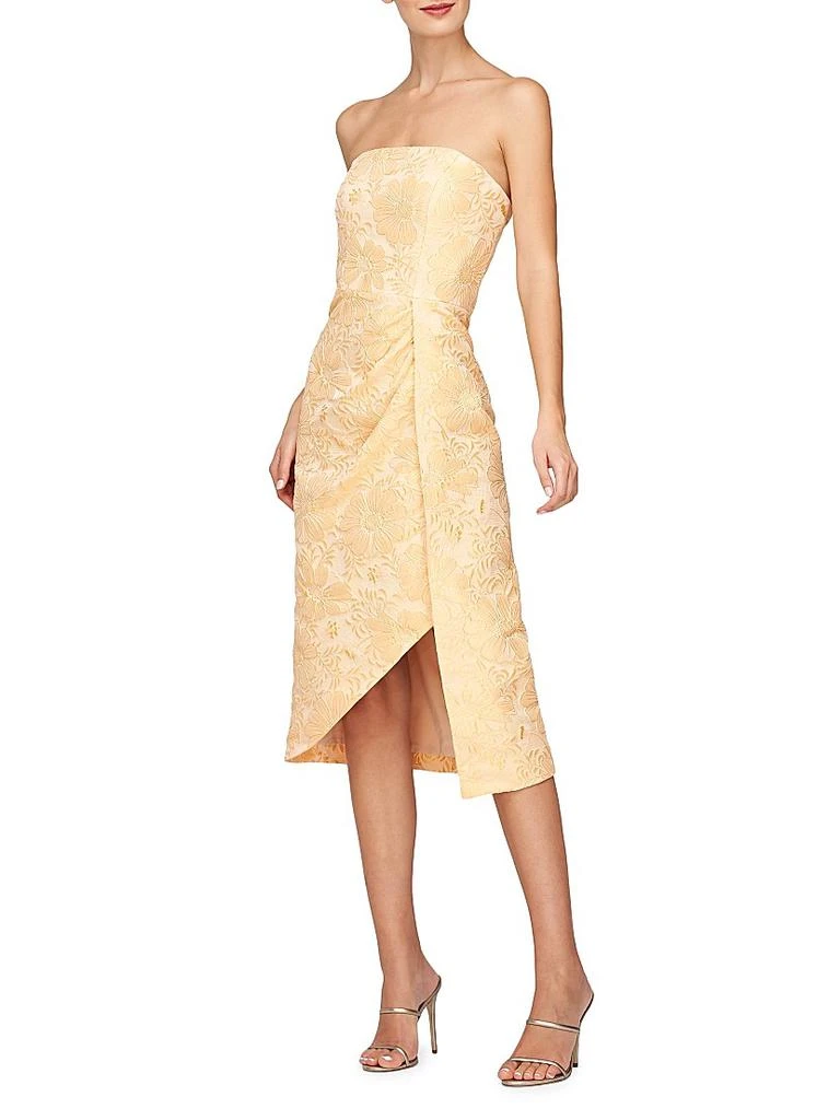 Kay Unger Lucy Jacquard Midi-Dress 4