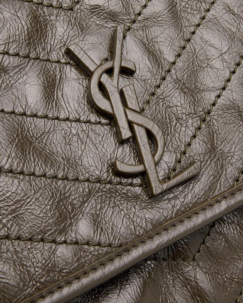 Yves Saint Laurent Niki Medium Flap YSL Shoulder Bag in Crinkled Leather 5