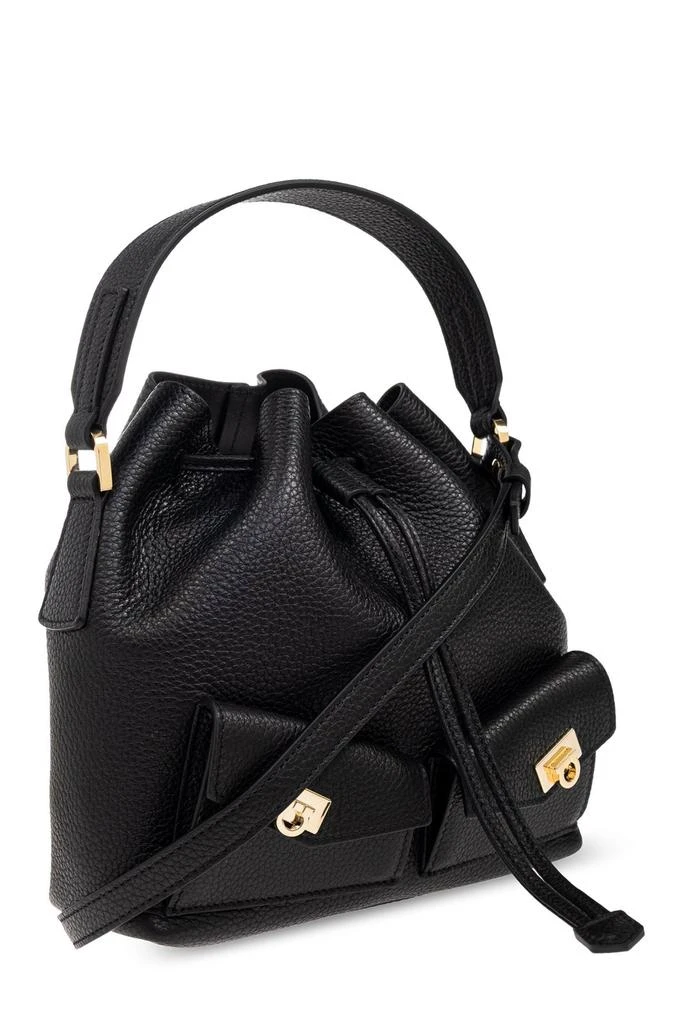 Salvatore Ferragamo Ferragamo Hug Drawstring Mini Cube Bucket Bag 3