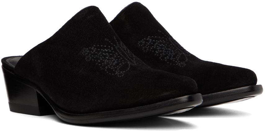 Needles Black Papillon Mules IT-39 - Slippers - BeyondStyle Needles Black Papillon Mules IT-39 - Slippers - BeyondStyle