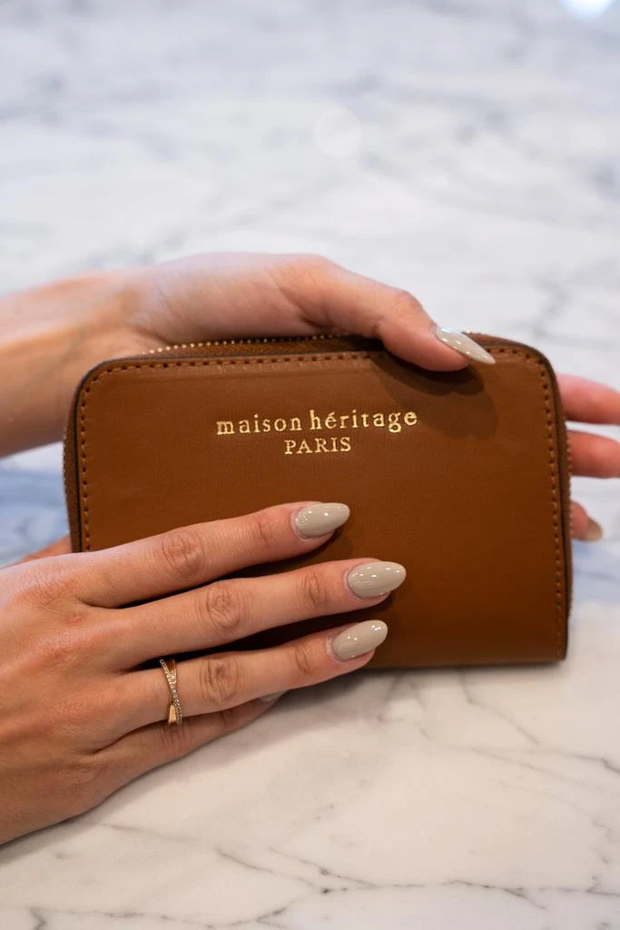 Maison Heritage Portefeuille Moni Box - Camel Fonce - Accesoires 1
