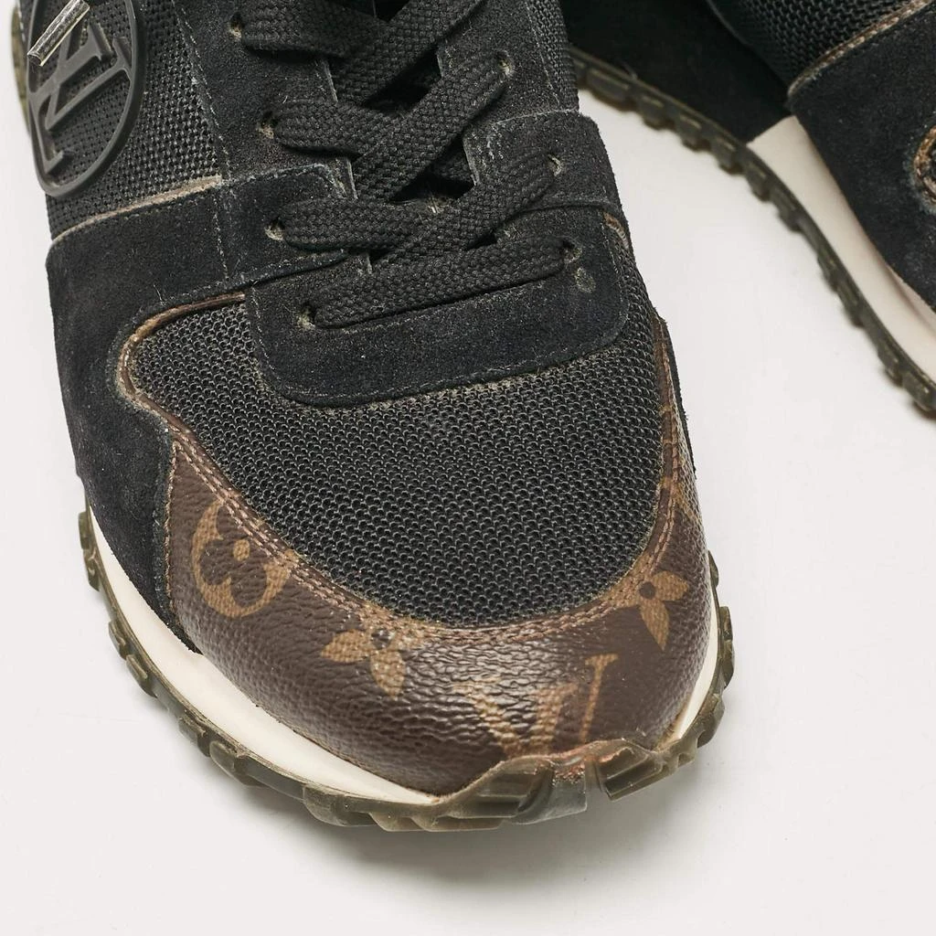 Louis Vuitton Louis Vuitton Brown/Black Monogram Canvas and Mesh Run Away Sneakers Size 38.5 7