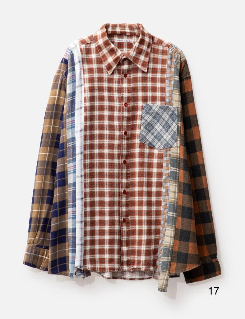 Needles FLANNEL SHIRT - 7 CUTS WIDE SHIRT 22