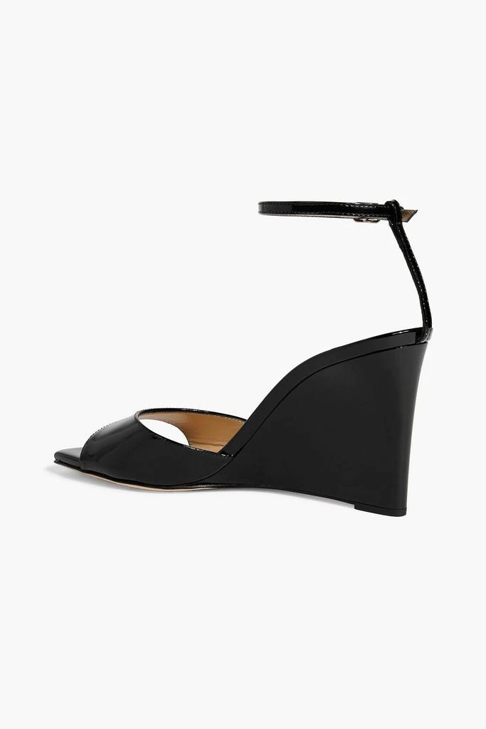 Jimmy Choo Brien 85 patent-leather wedge sandals 3