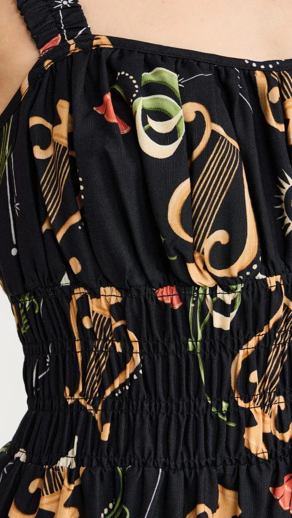 Kitri Isobel Black Cygnus and Lyra Print Midi Dress 5