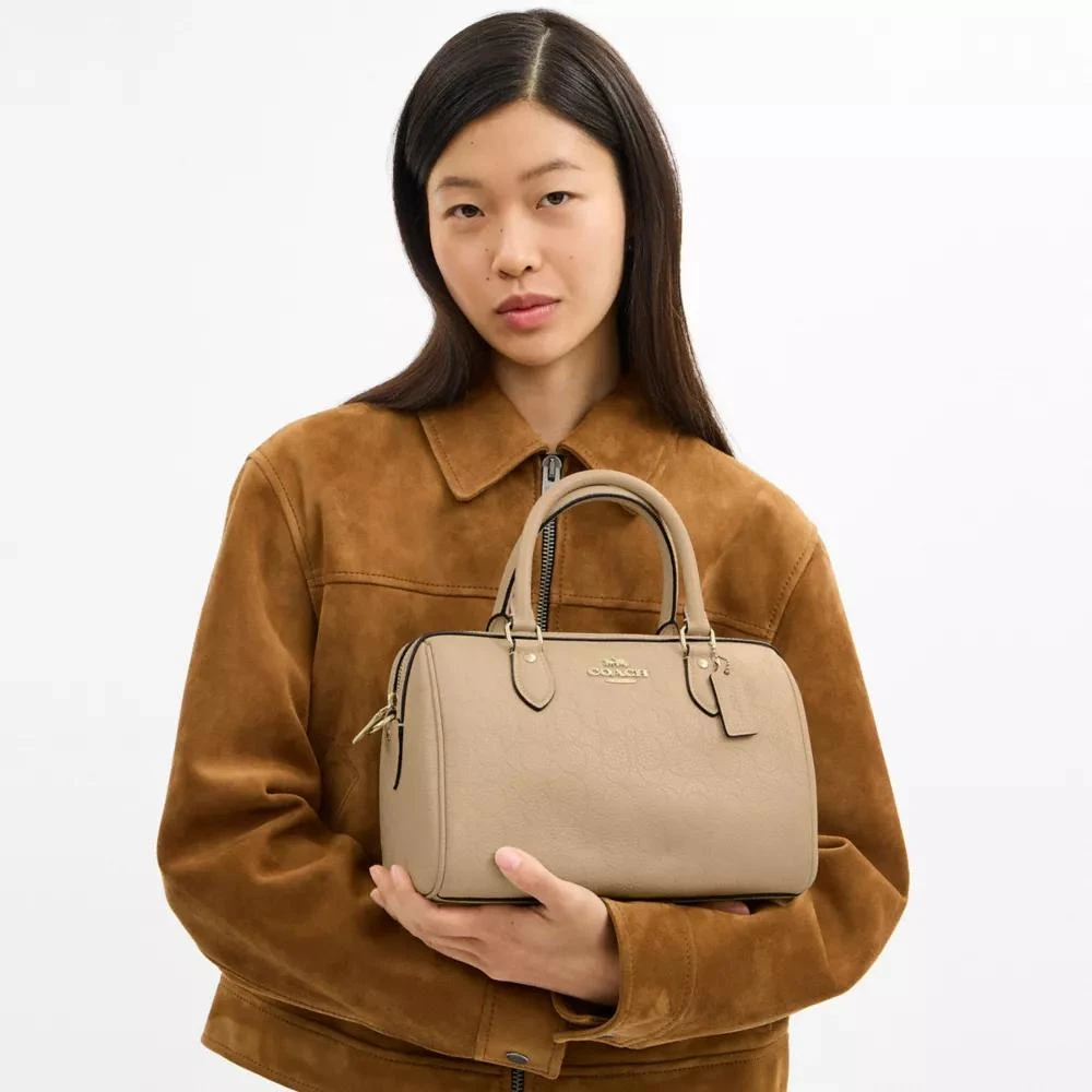 Coach Rowan Satchel Bag In Signature Leather 3
