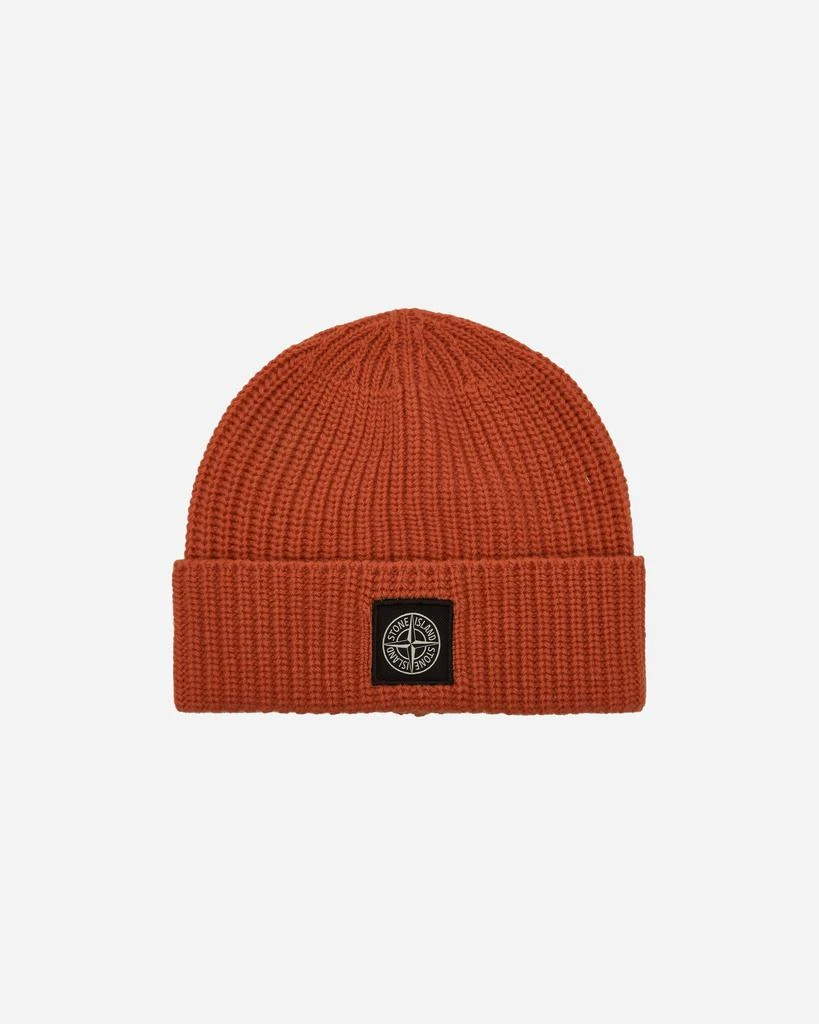 Stone Island Wool Beanie Orange 2