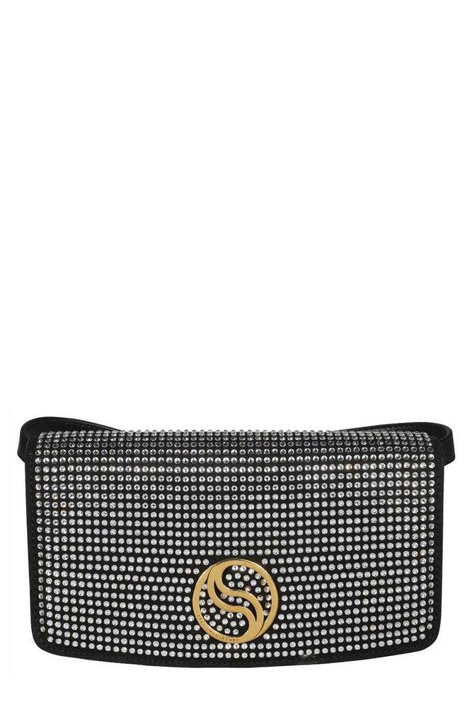 Stella McCartney Stella McCartney Rhinestones-Embellished S-Wave Mini Wallet