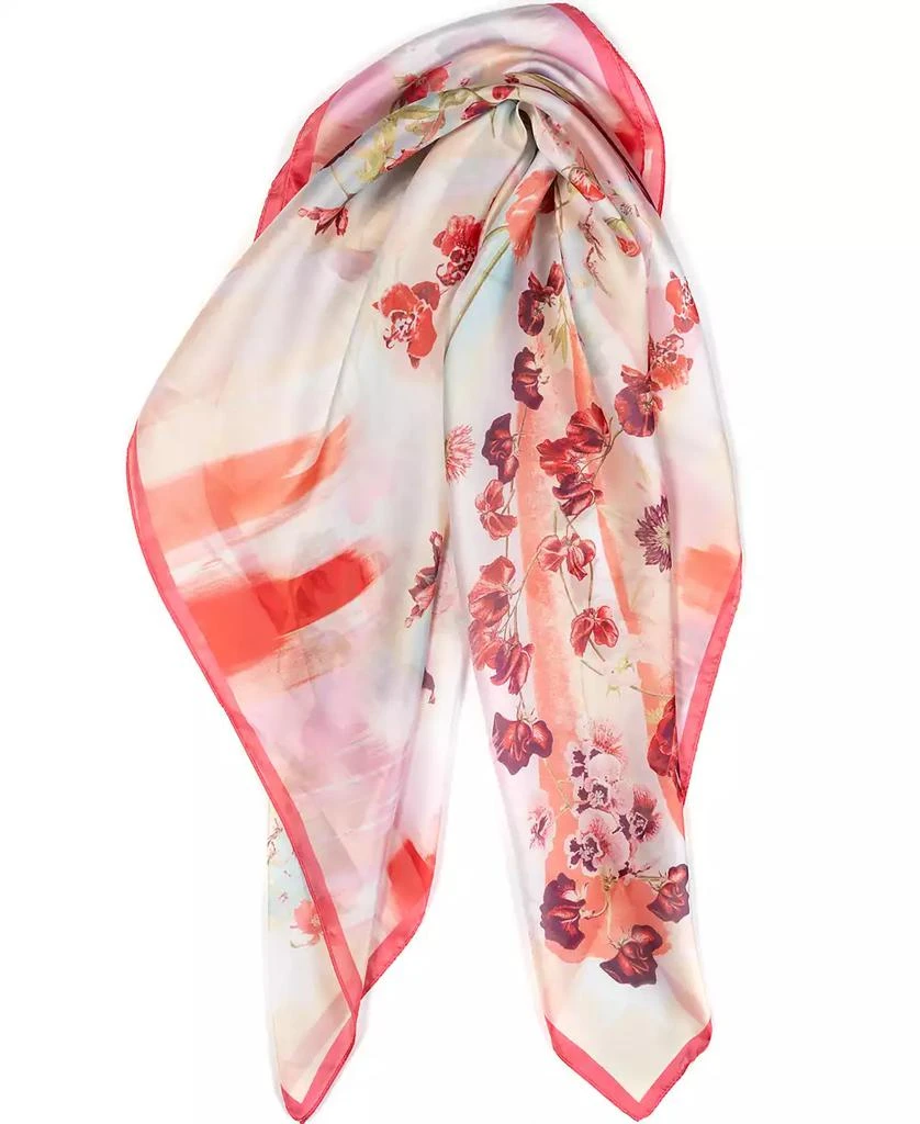 Vince Camuto Women's Butterfly Botanical Floral Square Scarf 3