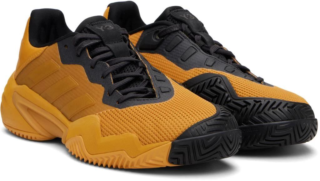 Y-3 Gold & Black US Open Barricade 13 Sneakers 4