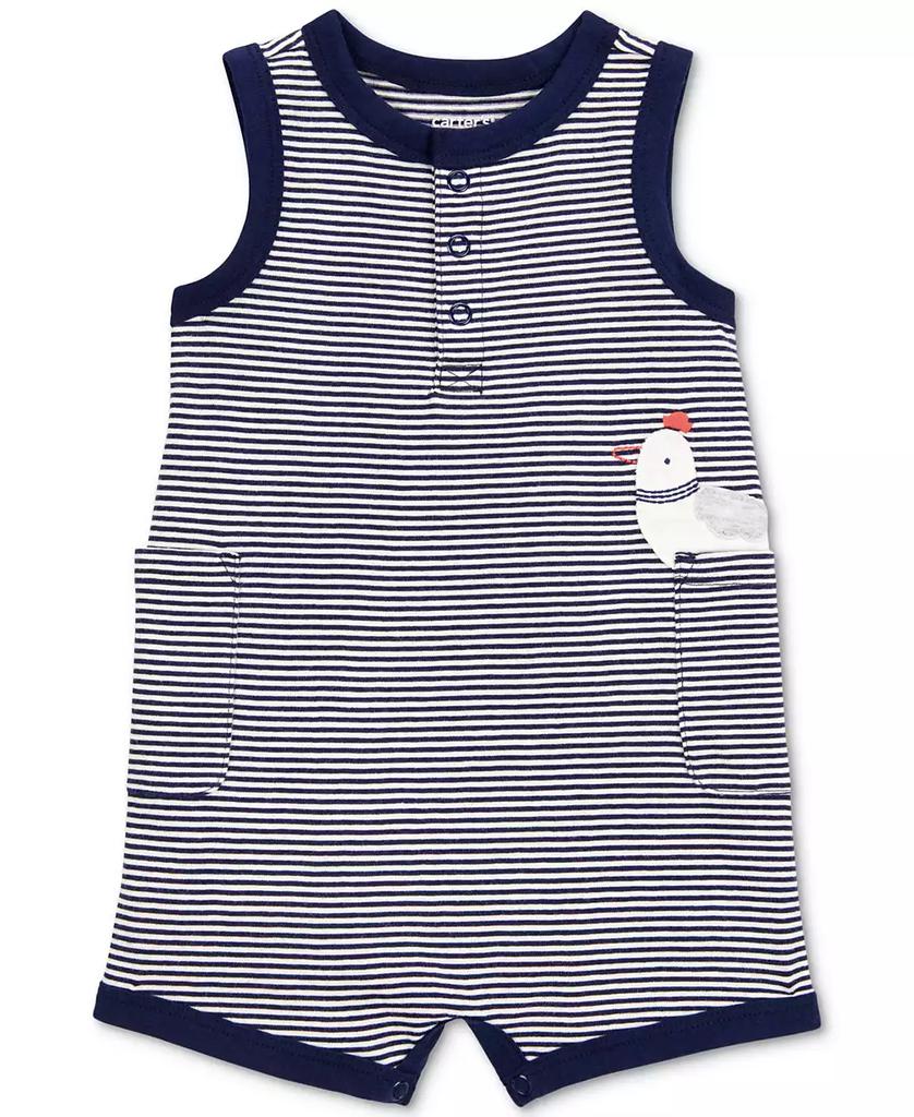 Carter's Baby Boys Cotton Striped 1-Piece Romper