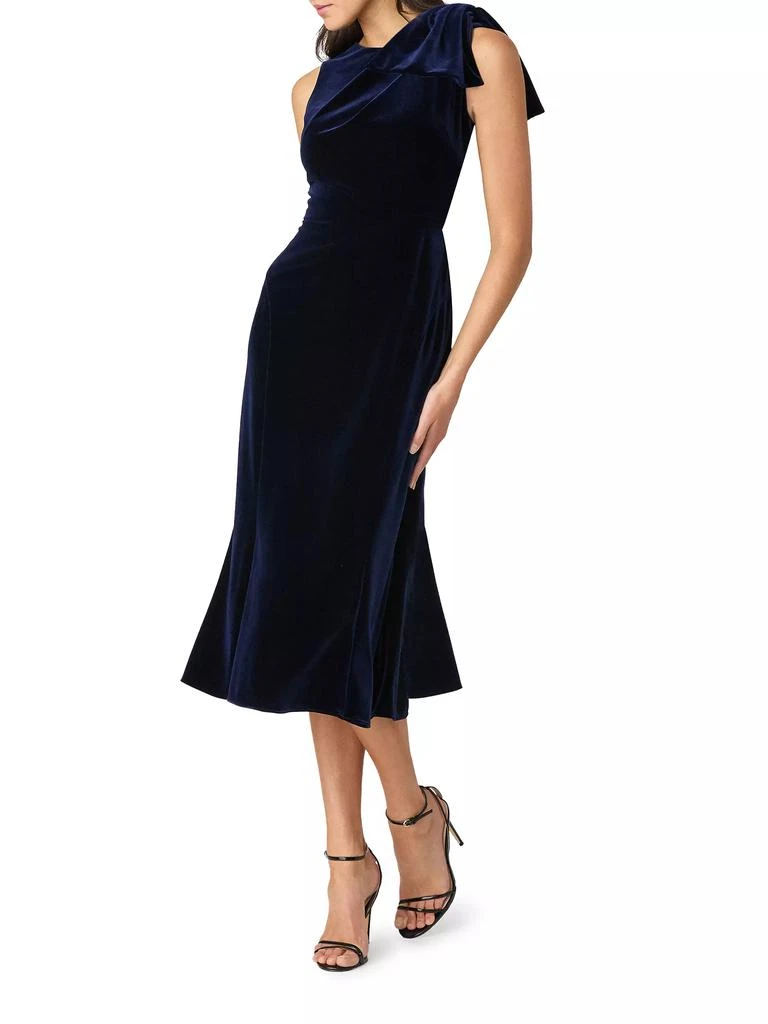 Shoshanna Lidia Velvet Midi-Dress 2