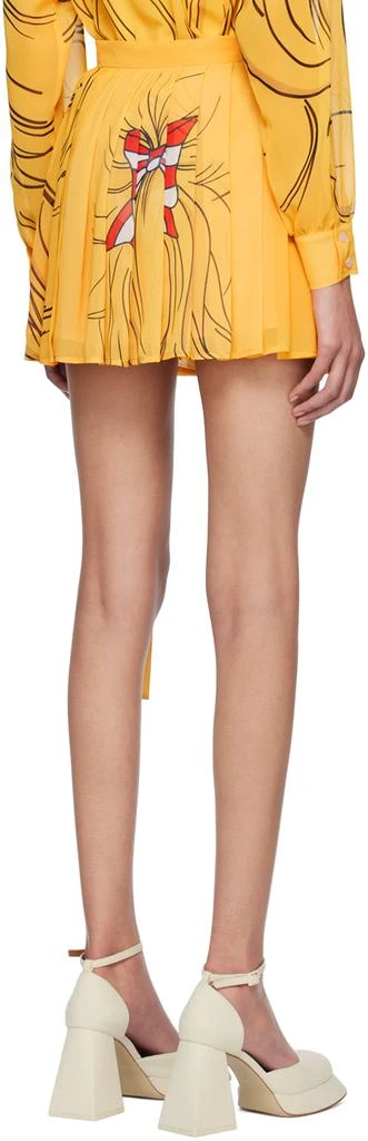 pushBUTTON SSENSE Exclusive Yellow Crying Girl Miniskirt 3