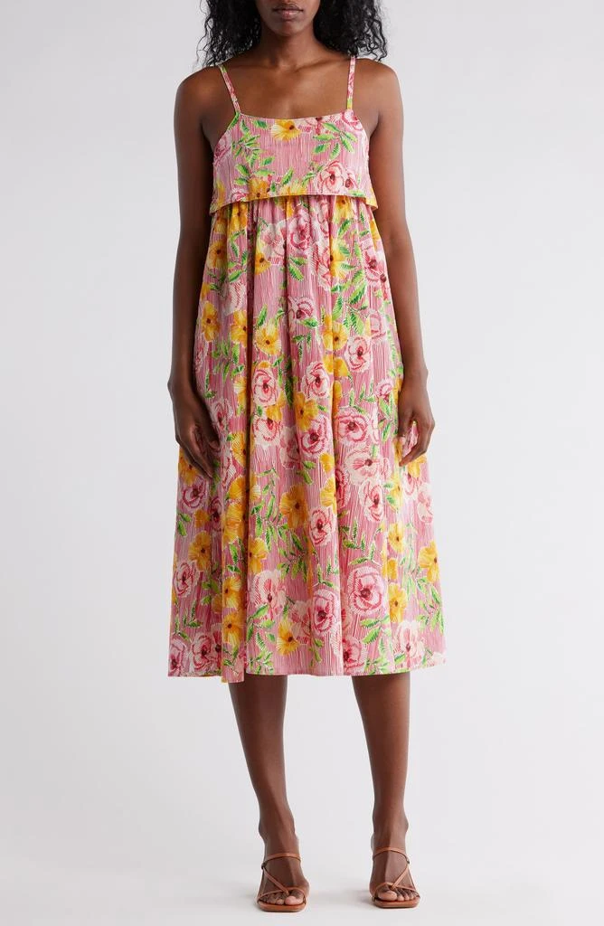 yellow casual midi dress Sun-imperial