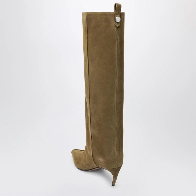 The Attico Lea Military Green high boot 4