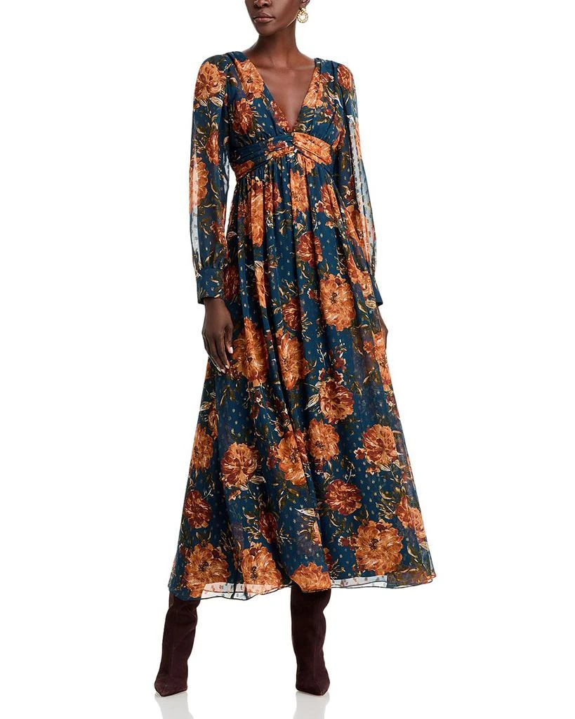 AQUA Moody Floral Maxi Dress - Exclusive 1