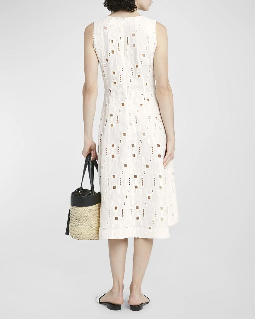 Kiton V-Neck Sengale Lace Sleeveless Dress 6