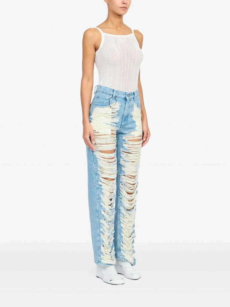 MM6 Mm6 Maison Margiela Women
s Jeans Clear blue 5