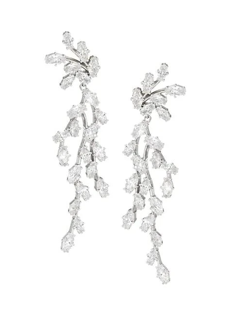 Adriana Orsini Vow Sterling Silver 
Cubic Zirconia Drop Earrings